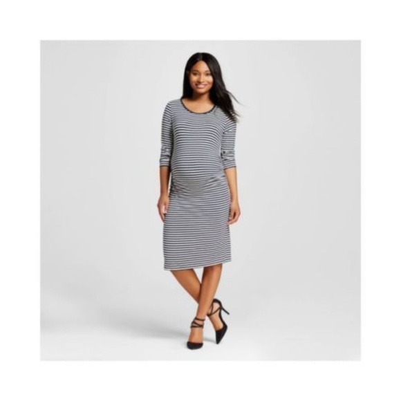 target white maternity dress